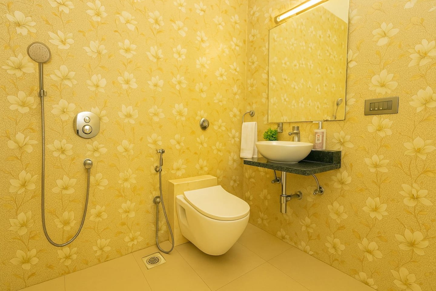 Air-conditioned villa bedroom